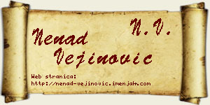 Nenad Vejinović vizit kartica